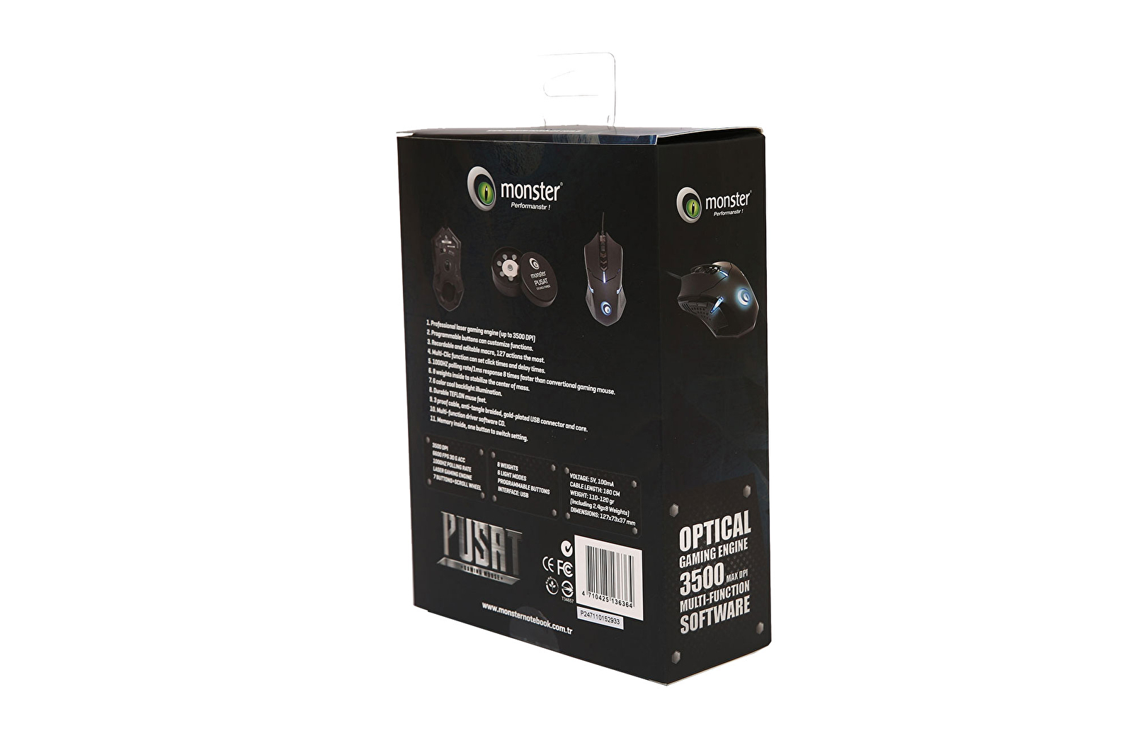 Monster Pusat V1 Gaming Mouse 14360