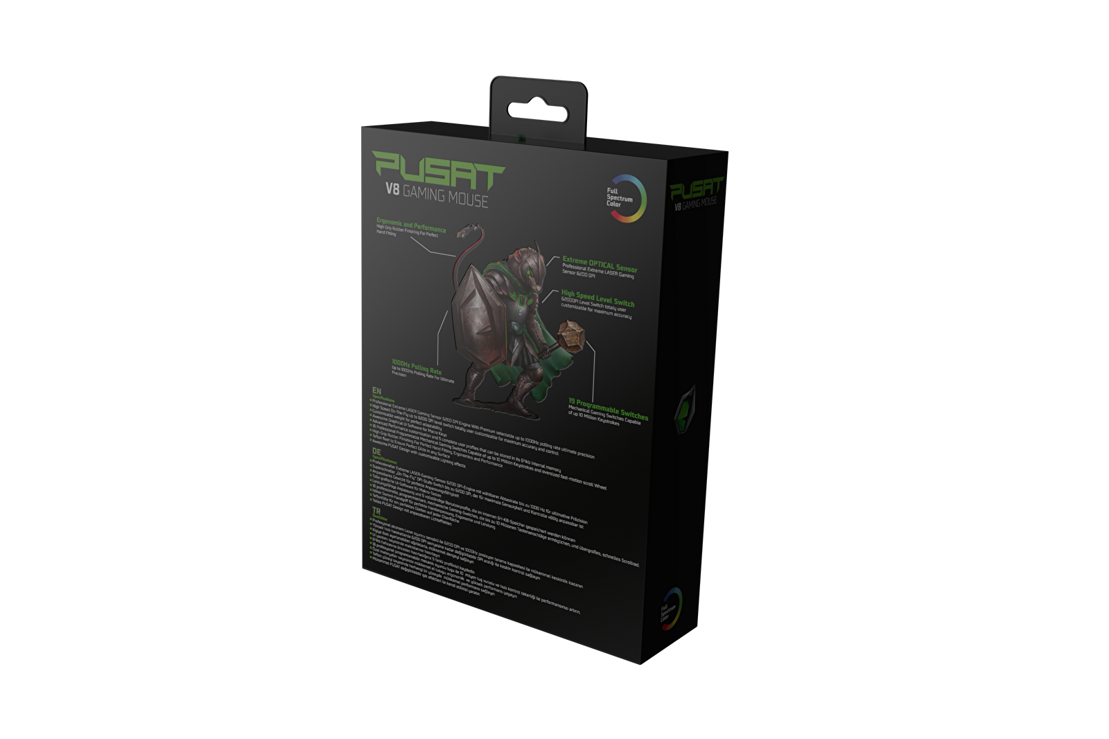 Pusat V8 MMO Oyuncu Mouse 23379