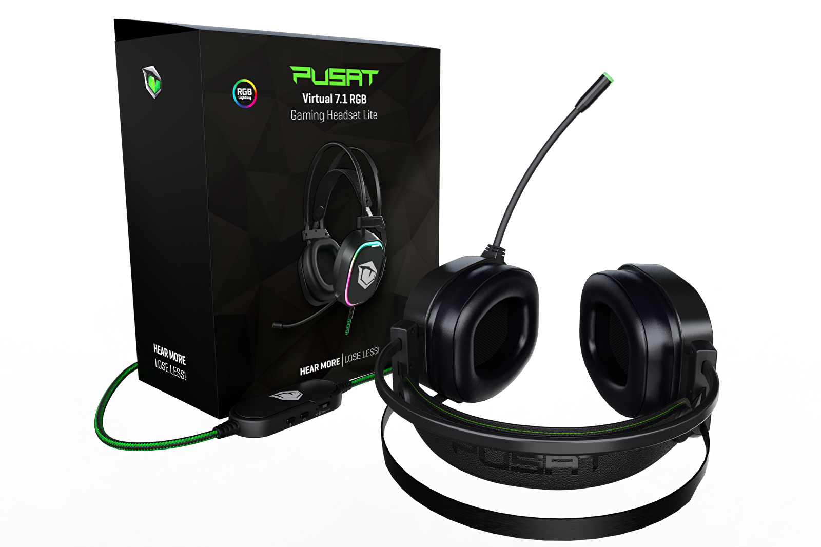 Pusat 7.1 Surround Lite RGB Oyuncu Kulaklığı 23351