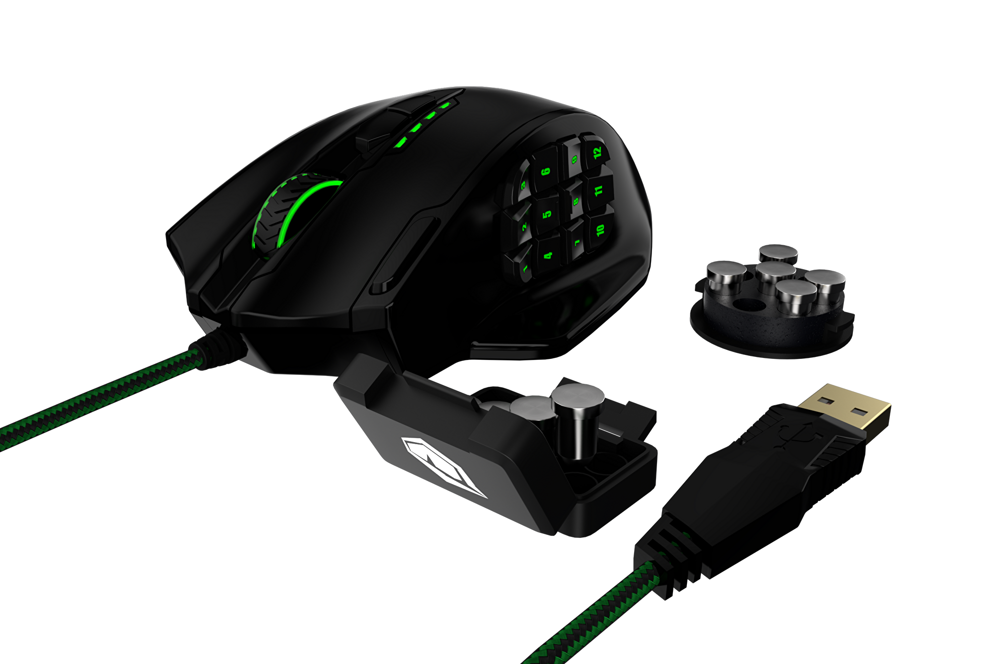 Pusat V8 MMO Oyuncu Mouse 23358