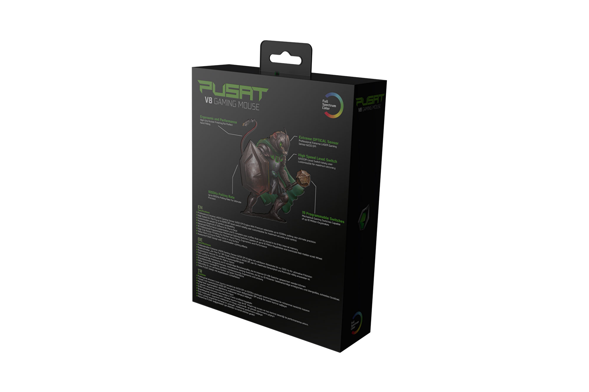 Pusat V8 MMO Oyuncu Mouse 23379