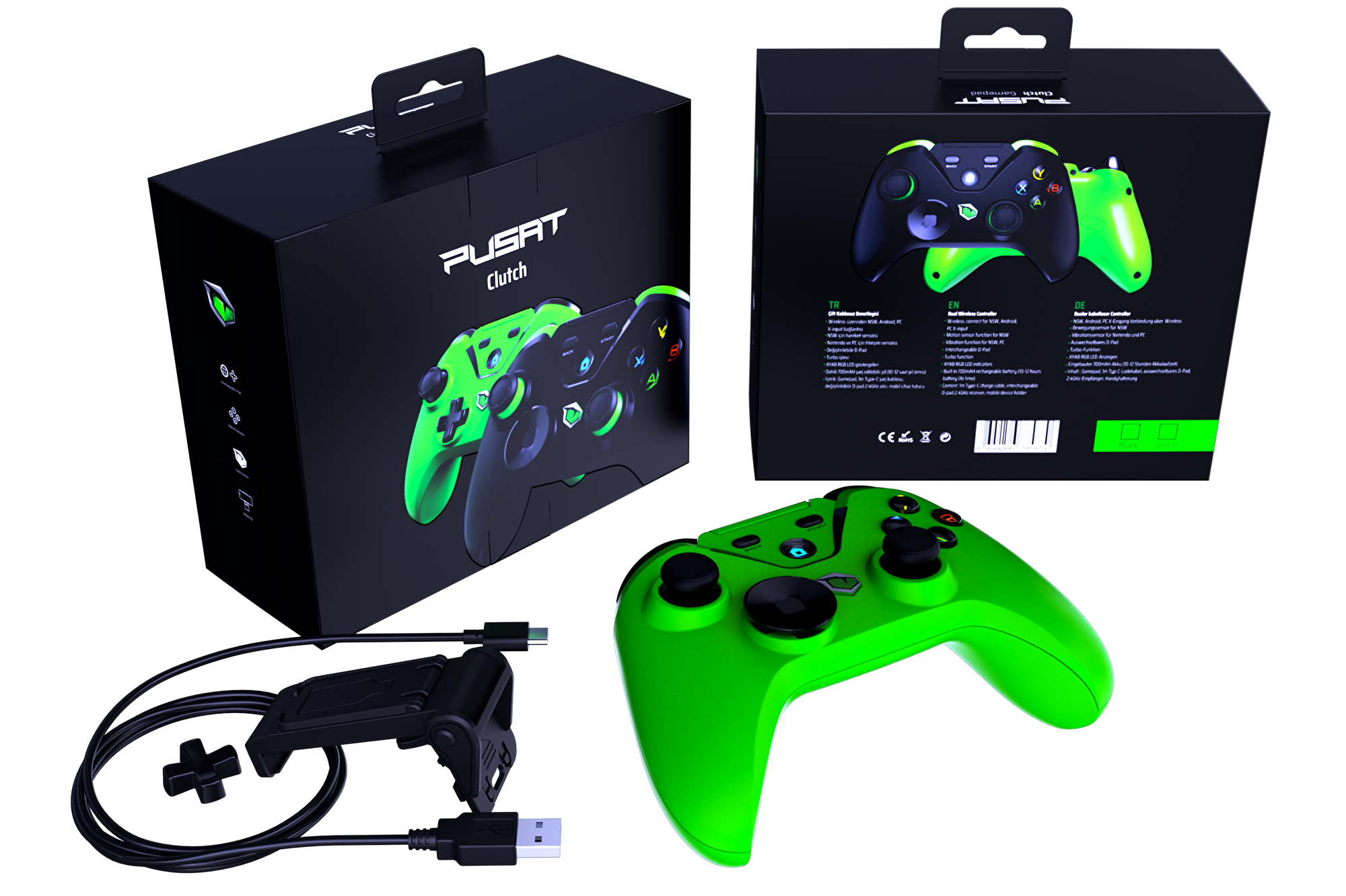 Pusat Clutch Gamepad (Yeşil) 23240