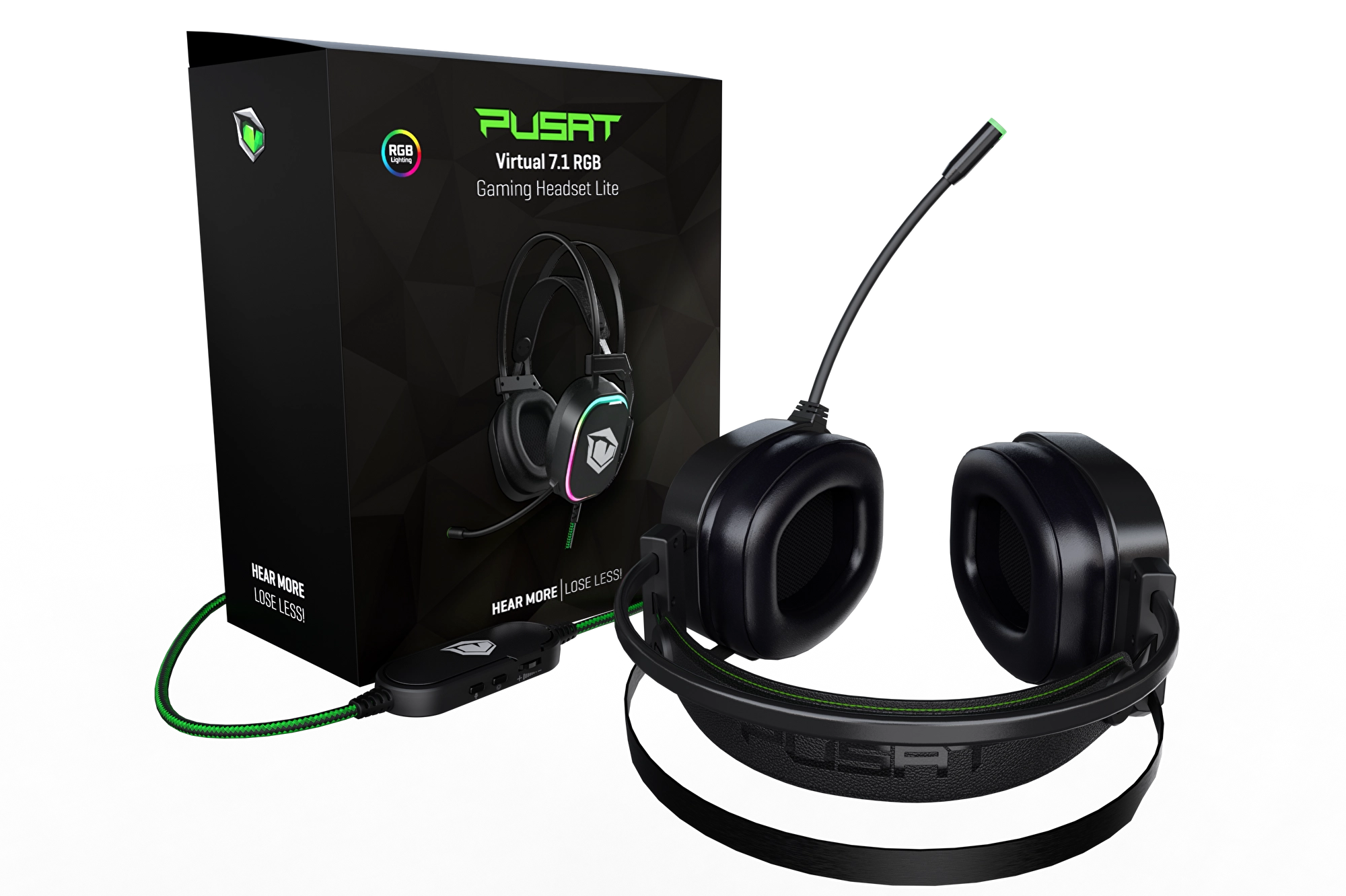 Pusat 7.1 Surround Lite RGB Oyuncu Kulaklığı 23351