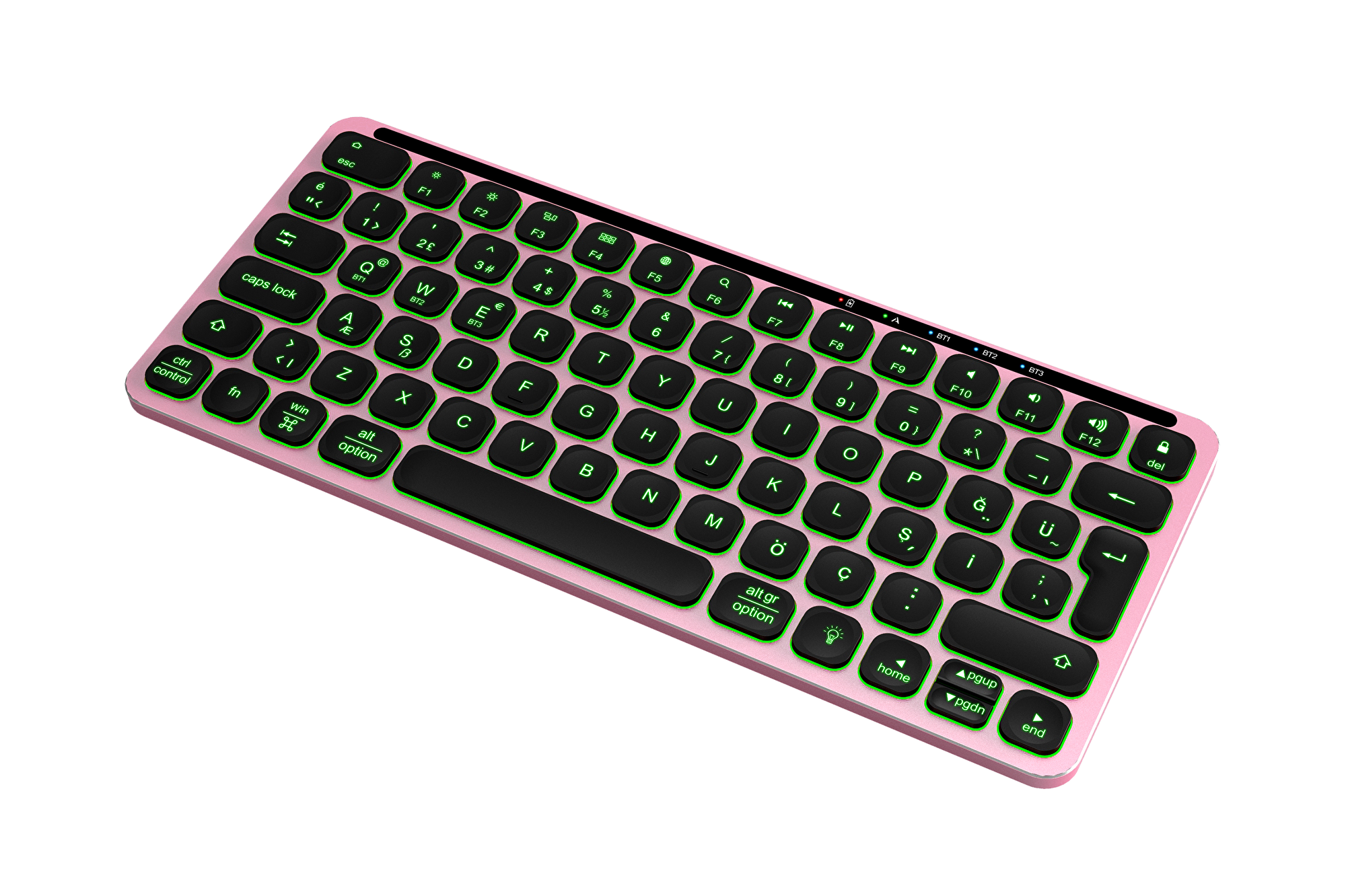 Pusat Business Pro Mini Bluetooth Kablosuz Klavye Rose Gold 23844