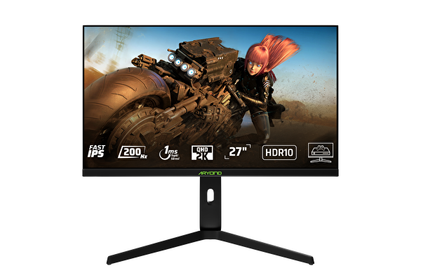 Aryond A27F V1 QHD 200 Hz Oyuncu Monitörü - Siyah