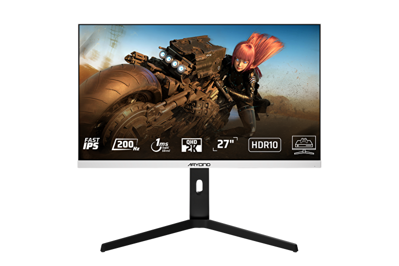 Aryond A27F V1 QHD 200 Hz Oyuncu Monitörü - Beyaz