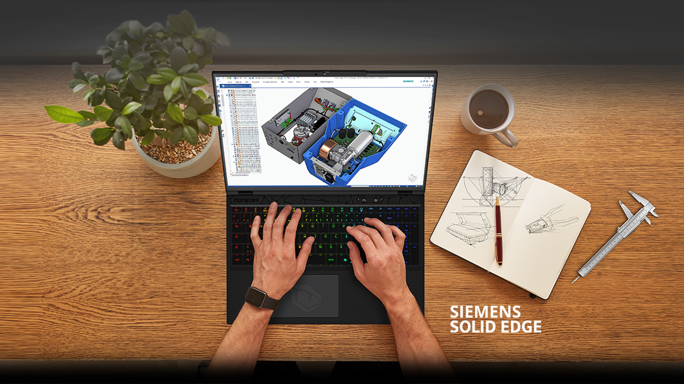 Monster ve Siemens güçlerini birleştiriyor, Solid Edge yazılımıyla profesyonellerin hayatı kolaylaşıyor